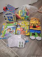 All items together on floor