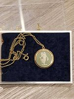 Pendant on gold-filled chain in presentation box