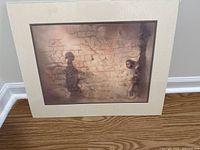 Front view of matted limited edition print showing full artwork and mat