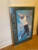 Front view of framed signed print