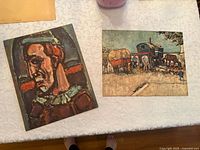 Front view of both art prints