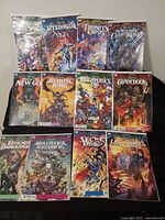 All twelve Dark Nights: Death Metal one-shot comics laid out in three rows, showing front covers