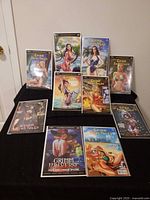 All eleven Grimm Fairy Tales comics displayed, bagged and boarded