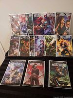 All comics laid out showing titles and cover art