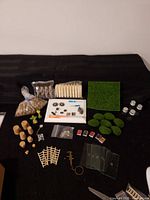 Overview of entire lot on black cloth