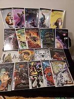 All 19 bagged and boarded The Dreaming comics spread out to show covers and confirm issue count