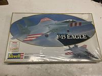 Overall view of sealed Revell F-15 Eagle model kit box