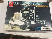 Box top showing Midnight Express Peterbilt 359 artwork and branding