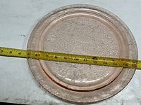 Top view showing pattern and measuring tape for size reference