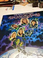 Front sleeve of Europe The Final Countdown LP showing artwork