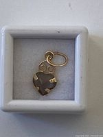 Pendant in box, top view