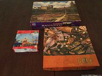 Overview of all three puzzle boxes