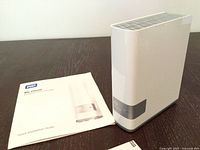 Front view of WD My Cloud unit with manual