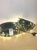 Both spools with lights lit to show functionality