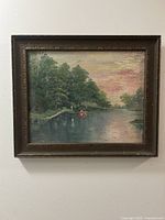 Framed painting front view