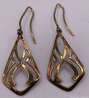 Both earrings front view showing design and finish