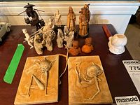 All pieces laid out on table