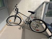 Full view of Raleigh XRP Tarantula bicycle on balcony