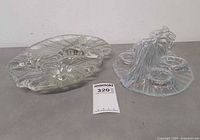 Both glass pieces side by side showing overall shapes