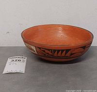 side view showing entire bowl profile and interior