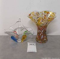 basket and vase front view