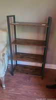 Full view of 4-tier bookshelf