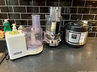 All three appliances on countertop