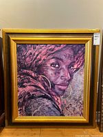 Full view of framed print Mahde by Leslie Clark