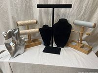 Group shot of all six jewelry displays