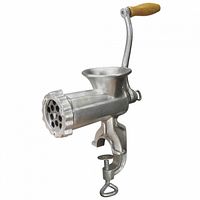 Stock image of Weston No.10 manual meat grinder assembled