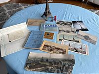 Overview of all items on table