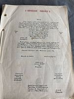 Typed album page detailing 1862 French issue, no stamp