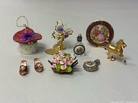 All eight trinkets arranged for overview