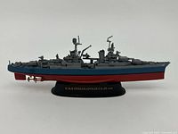 Side view of model on stand