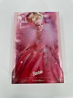 Front of Pink Ice Barbie box