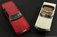 Both cars top view showing overall condition and colors