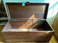 Chest open showing full interior storage space