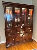 Front view of entire Henkel-Harris china cabinet