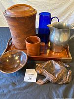 All seven items grouped on tray