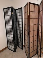 Both shoji screens standing to show overall design and color contrast