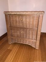 Front view showing two drawers and overall design