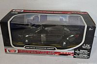 Front view of boxed Motor Max Ford Police Interceptor Concept model