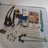 Group shot of all jewelry pieces laid out