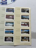 10-stamp World Heritage Sites pane with photographic landscapes