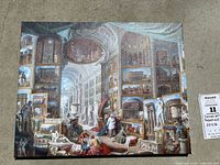 Front view of full canvas print showing artwork