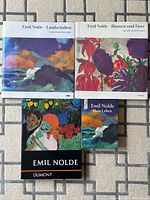 Four Emil Nolde art books displayed front covers