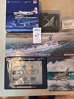 Group shot of all five boxed items showing titles and brands