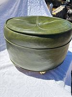 Top view showing stitched four-petal cushion design