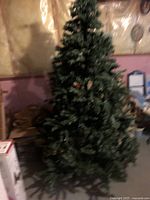 assembled artificial Christmas tree, approx. 7 ft