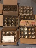 Six cartons each containing 12 glass canning jars with lids